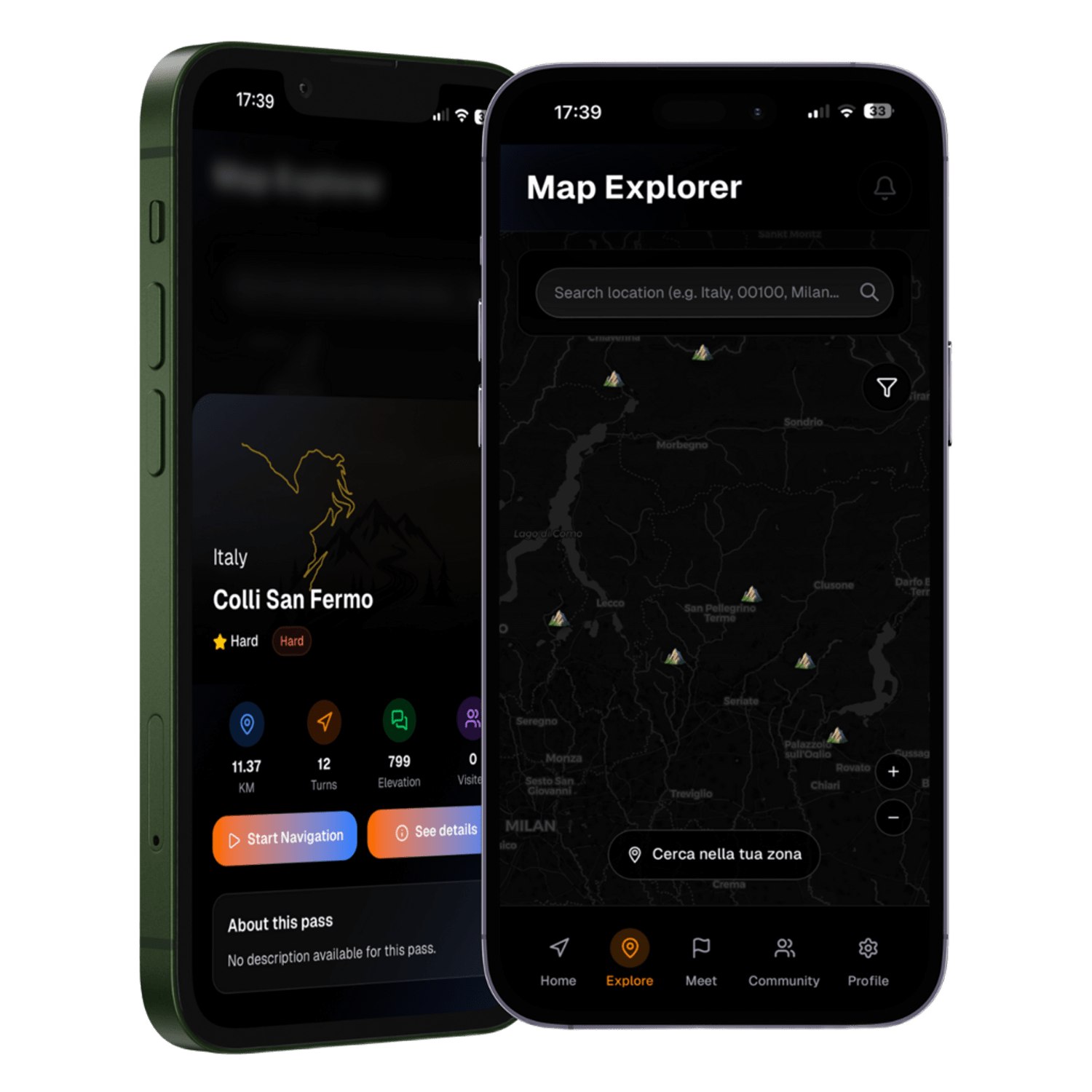 Touge Pass App - Map Explorer